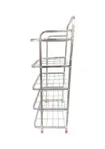 VIMART Heavy-Duty and Stylish: Stainless Steel Shoe Rack / Rack for Neat and Tidy Homes ( 5 TIER)