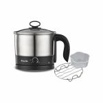 Preethi Armour Multi Utility EK708 600W, 1.2L Electric Kettle, Silver & Black