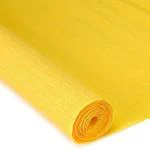 Sejas Collections | Set of 1 Roll, Yellow | Best Quality Crepe / Wrinkled Paper Rolls, unruled 8ft Length/20in Width, 75 GSM Craft Paper (Set of 1, Yellow)