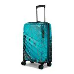 Safari Brooklyn Hardside Suitcase, TSA Lock, 8 Wheels, Small Size, Cabin Luggage Trolley Bag with Antitheft Zipper, Blue Color, 59cm
