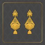Traditional Gold Platted New Long Jumkhi Earrings Collection ERG2074