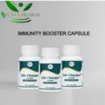 Life Charger Capsule Immunity Booster Herbal Based Organic Capsules for Men & Women | Immunity Blend of Drumstick, Elder & Rasp Berry, Maca Root, Siberian Ginseng and Natural Herbs Heath Dietary Supplement | Reduces Stress capsule (Pack Of 3 ,180 Capsule)