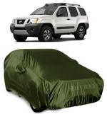 SHIVRAT Presents Semi Waterproof and Dustproof Car Body Cover Compatible With Nissan Xterra All Variants_Olive Green With Mirror Slots