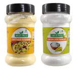 Green Piece Custard Powder (100gm) & Cornflour Powder/Corn Strach/Ararot Powder/Makkai Powder (100gm) . (Pack of 2)