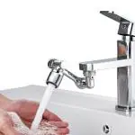 ELDERBROS 1080 Degree Rotate Faucet | Faucet Extender | 1080 Large Angle Rotating Faucet Extender Aerator | Universal Splash Filter for Bathroom & Kitchen Sink