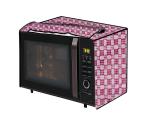 The Furnishing Tree Microwave Oven Cover for IFB 25 L Convection 25SC4 Checkered Pattern Magenta