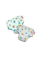 VParents Padded Underwear for Babies and Toddlers with 3 Layers of Cotton Padding Potty Training Pull Up & Diaper-Free Time Pack of 2 (1-2 Years Prints May Vary) Assorted