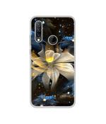 Casotec Art Flower DesignPrinted Silicon Soft TPU Back Case Cover for Lenovo K10 Plus