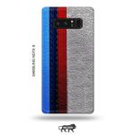 Tweakymod Printed Leather Strips Back Cover For Samsung Note 8