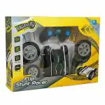 Ralleyz 2.4G 2 In1 Remote Control Stunt Car, Changeable Wheels With Charger, Black, 6Y+