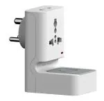 Prime deal Standy Standy Multiplug 3 in 1 - (White) - With Stand, 125 Volt 1 Pcs