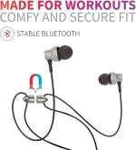 U&I Silver On The Ear Locket Series Wireless Earphone With Sports Magnets And Mic