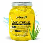 HerbtoniQ Aloe Vera Gel - Vitamin-C for Face, Body, Hair, Sunburn Relief (1000 ml)