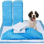 DONKO Disposable Pet Training Pads 10Piece, 60x90 cms Large Puppy Pee and Potty Pads with Quick Drying Surface & Absorbent Core, Suitable for Small/Medium/Large Breed Pets, Dogs, Cats---