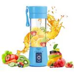 Amour Portable Blender, Smoothie Juicer Cup - Six Blades Fruit Mixing Machine (Blue)