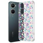 Fashionury Back Cover for Vivo Y03 Designer, Printed,Transparent,Flexible, Silicon -D1106