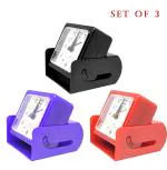 ZURU BUNCH Office Desk Alarm Clock and Stopwatch with Flexible Stand car Clock for Dashboard car Clock Digital Table Clock Digital Alarm Clock Pack of 3