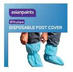 Asian Paints Aqua Blue Polypropelene Disposable Foot Cover (Pack Of 25)