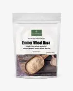GOODNESS FARM Sprouted KHAPLI/ SAMBA/ EMMER WHEAT RAVA 1 KG, (500 gms* 2 packs)