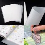 REDGE Tracing Paper for Aari Work, Size A4 30x21 cm, Pack of 50 Sheets, Light Yellow, for Embroidery, Drawing, Sewing Pattern, Sketching and Art and Craft