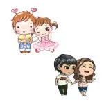 Ecomology Fridge Magnets| Cute Couple Theme Magnet for Indoor, Kitchen Decoration| Pack Of 2