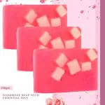 BADA HAIR Rose Soap Enriched With Coconut Oil , Aloevera And Glycerin Pack Of 3