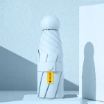 Mini Umbrella (Manual Open) Compact Travelling Umbrella for Summer&Rain,Mini Pocket Umbrella, Umbrellas for rain, Kids Umbrella, Windproof Umberalla for Man, Women & Kids 6 Ribs (Sky Blue)