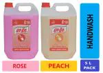 go go Gentle Liquid Soap 5 Liter ( Pack of 2) Rose and Peach