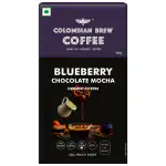 Colombian Brew Blueberry Chocolate Mocha Instant Coffee, No Sugar Vegan, 50g