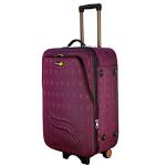 Skyline Purple Polyester 22 Inch Expandable Spinner Luggage Suitcase with Number Lock 65 L