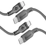 Spigen USB C to Lightning Charge Sync Cable Black