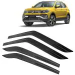 Kingsway Car Wind Deflectors Rain Guard Window Visor for Volkswagen Taigun 2021, 2022, 2023, 2024, 2025 Model, Car Door Visor Online India, Car Sun Shades