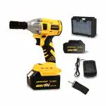 TOMAHAWK 21V Cordless Impact Wrench T8582 - Lithium Ion - 3300ipm- 2300rpm - 300Nm Torque - LED Light | Included- 2 Batteries, 1 Charger, 1 Briefcase -1 Socket