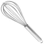 TOYJECK Stainless Steel Kitchen Utensil Balloon Shape Wire Whisk, Egg Beater, Kitchen Tool, 20cm Standard (Steel Whisk)