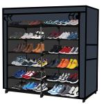URBAN CHOICE 12 Shelves Storage Unit, Almari, Clothes Storage Rack (Black, DIY)