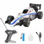 Cuberspeed Formula Racing Car Toy for Kids with Joystick Remote Control and Rechargeable Battery for Car