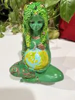BAKA Goddess Millennial Gaia Mother Earth with Sun Moon Figurine Statue For Home Decoration|Statue for Home Decor