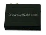 Microware 1080P 1x2 HDMI Splitter With 2CH or 5.1CH Audio RCA L or R Stereo