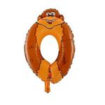 Grand Shop Multicolor Aluminium Jungle Theme Zero Number Balloon