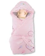 Pokory Warm Wrap New Born Infant Baby Girls and Boys Luxury Soft Warm Wrapper Cover Winter Blanket Cum Quilt Towel Sleeping Bag Wrap for 0 to 12 Months- Pink Blue-One set of 2 Pieces