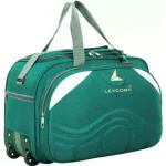 LexCorp Green Polyester and Nylon Strolley Duffel Bag 70L (Large)
