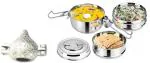 Urban Buy Aluminium Modak And 3Pcs Lunch Box Kitchen Tool Set Pack of 2