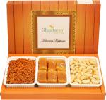 Jaiccha Ghasitaram Assorted Box of Mysore Pak, Nachani Sev and Cashew Shaped Biscuits