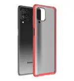 Golden Sands for Samsung Galaxy F62 Cover - Rugged Frosted Semi Transparent PC Shock Proof Slim Back Case for Samsung Galaxy M62, Red