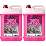 BLISS & BLUSH Dishwash Liquid 10 Liter Pink long-lasting hygienic & refreshing, Leaves No Residue, Grease Cleaner For All Utensils