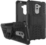 Leyon Black Rubber, Plastic Back Cover For Honor 6X