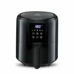 KENT Star Air Fryer with LED Display Touch Panel |1300 W &4L Capacity | Upto 80% Less Oil Usage | Rapid Hot Air Technology | Fry, Grill, Roast, Steam & Bake | High Temperature & Uniform Heating