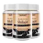 Sukham By INV Himalayan Shilajit Capsule | High in Fulvic Acid | Ayurvedic Premium Supplement I Power-Packed with Minerals| For Men | Pack of 3