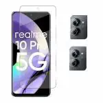 LEPIZ Realme 10 Pro 5G Screen Guard Combo Pack 2pc Camera Glass Guard and Front Flexible Nano Glass