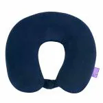VIAGGI U Shaped Memory Foam Travel Neck Pain Relief And Comfortable Super Soft Orthopedic Cervical Pillows - Blue.